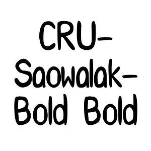 CRU-Saowalak-Bold Bold