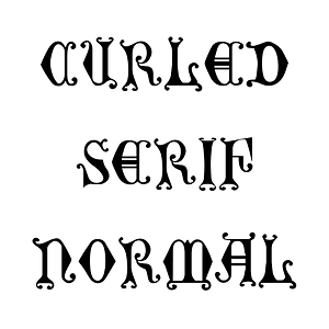 Curled Serif Normal