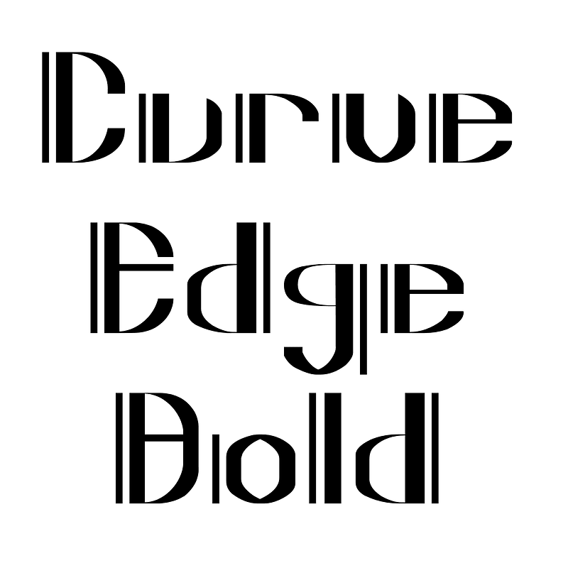 Curve Edge Bold