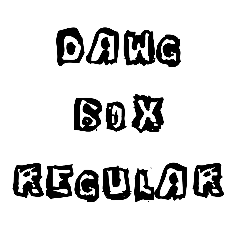 Dawg Box Regular - Free fonts on creazilla.com