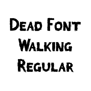 Dead Font Walking Regular