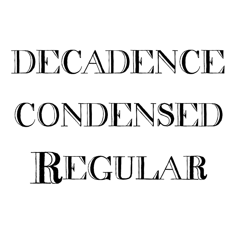 decadence condensed Regular