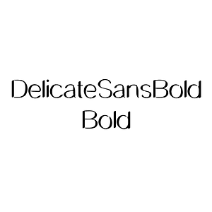 DelicateSansBold Bold