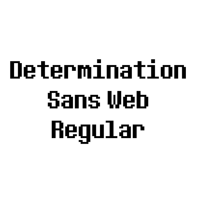 Determination Sans Web Regular - Free fonts on creazilla.com