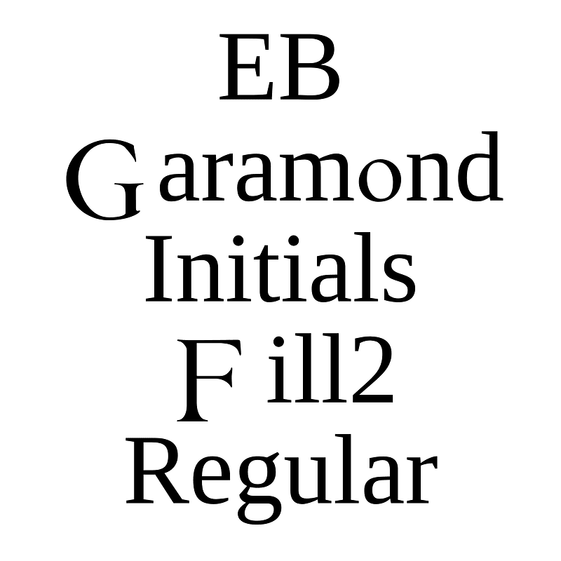 EB Garamond Initials Fill2 Regular