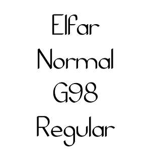 Elfar Normal G98 Regular