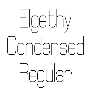 Elgethy Condensed Regular