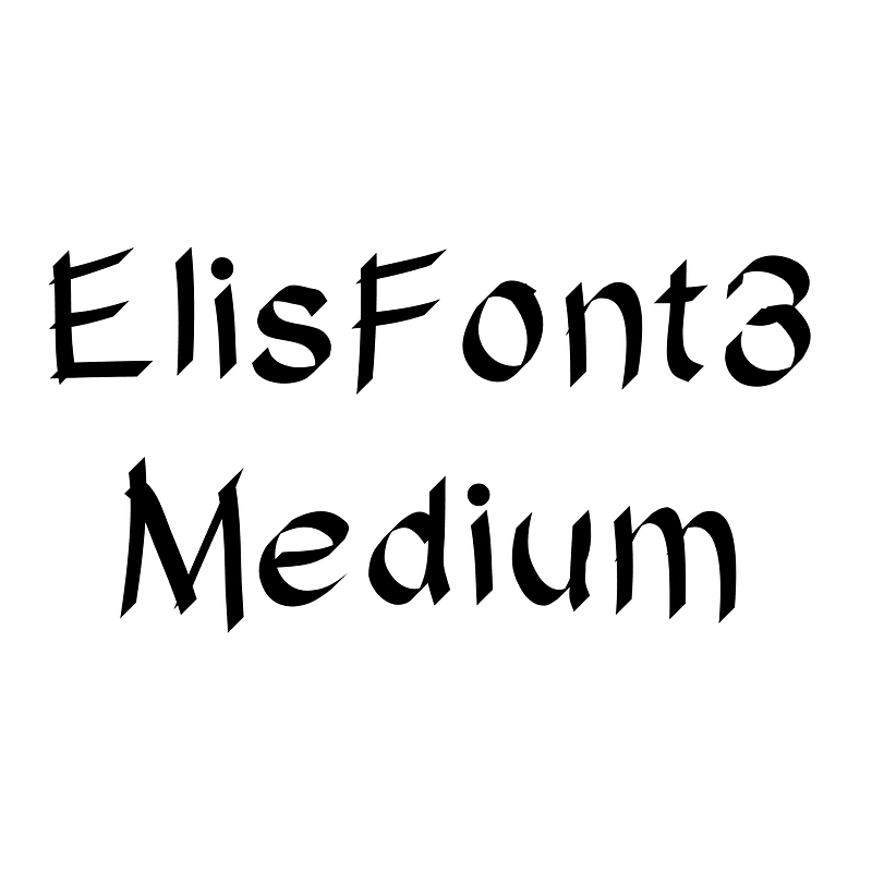 ElisFont3 Medium