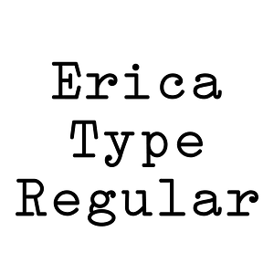 Erica Type Regular - Free fonts on creazilla.com