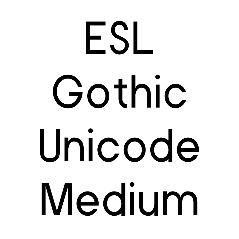 ESL Gothic Unicode Medium