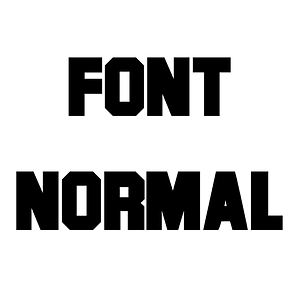 Font Normal