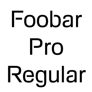 Foobar Pro Regular