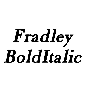 Fradley BoldItalic