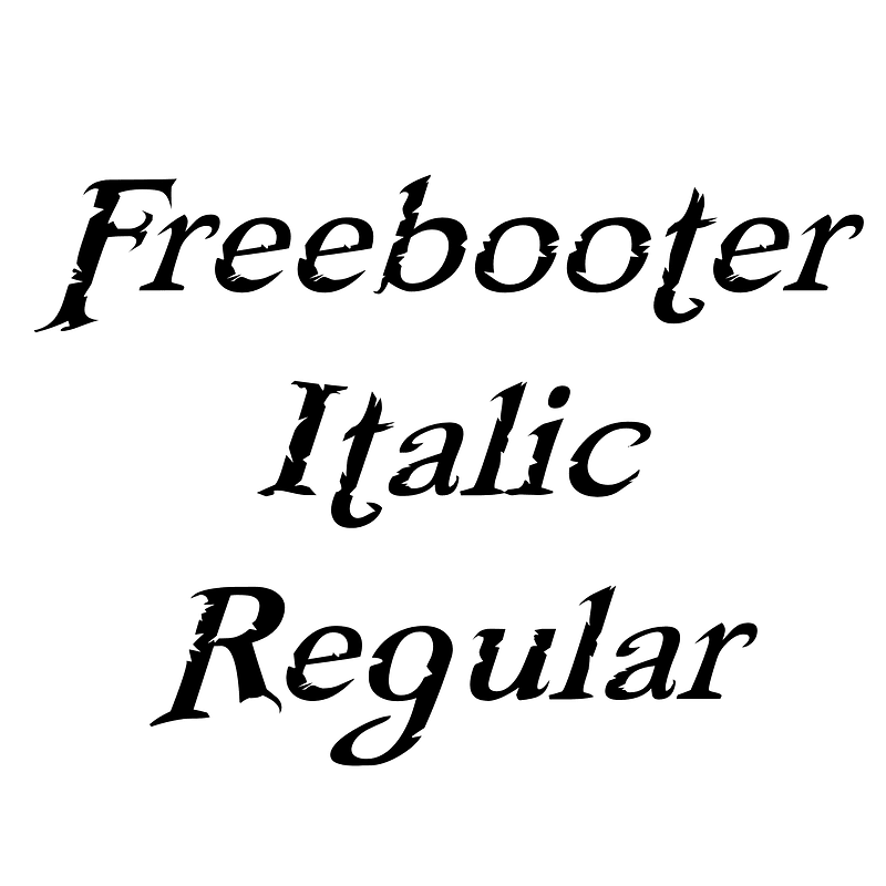 Freebooter Italic Regular