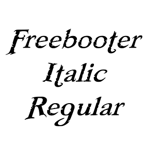 Freebooter Italic Regular