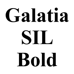 Galatia SIL Bold