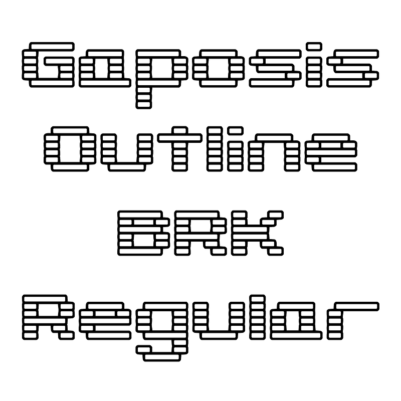 Gaposis Outline BRK Regular