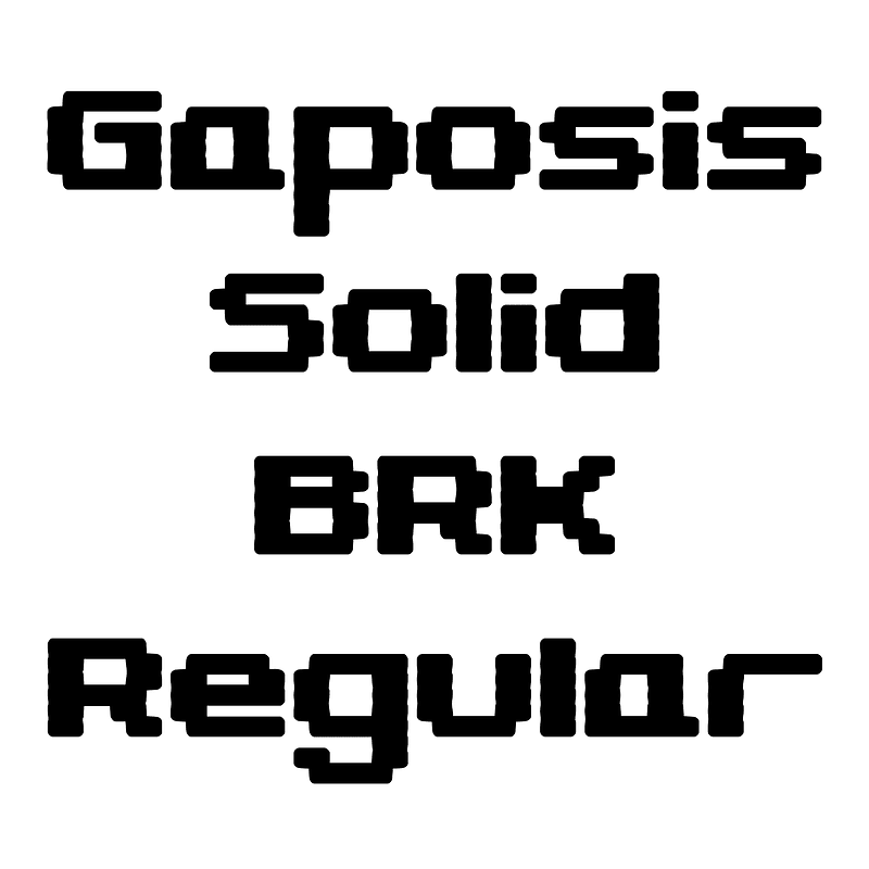 Gaposis Solid BRK Regular