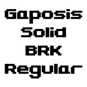 Gaposis Solid BRK Regular