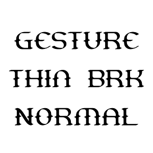 Gesture Thin BRK Normal