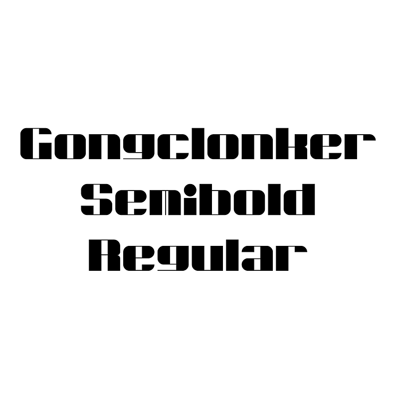 Gongclonker Semibold Regular
