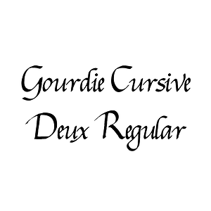 Gourdie Cursive Deux Regular