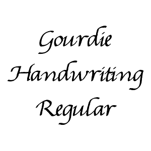 Gourdie Handwriting Regular