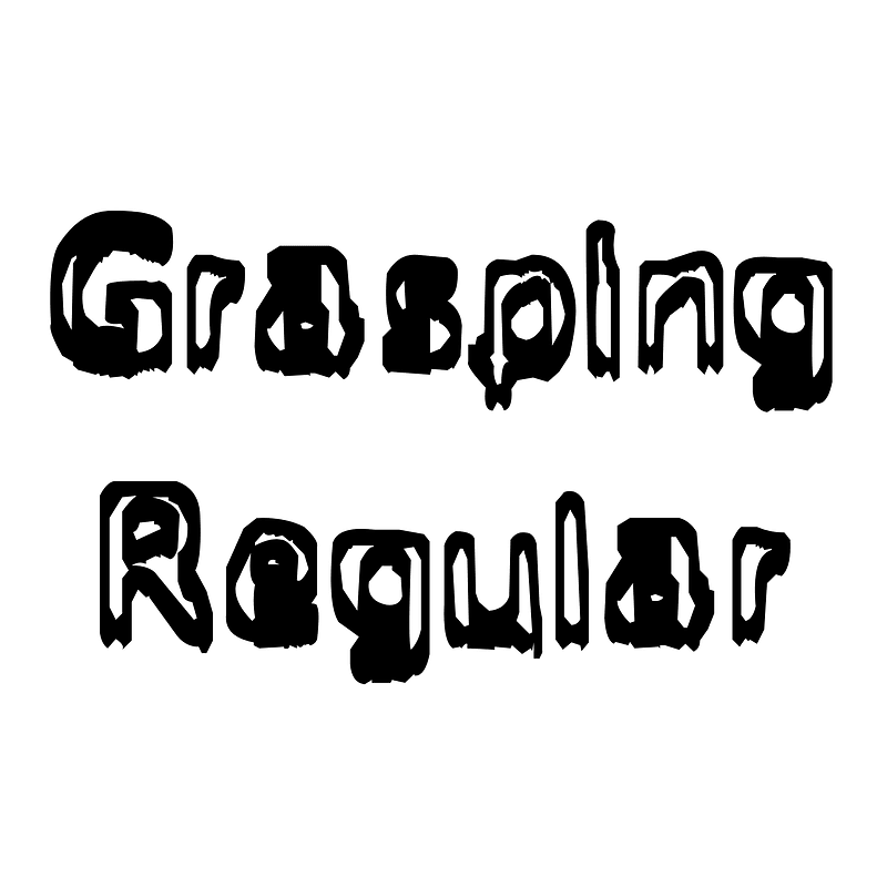 Grasping Regular - Free fonts on creazilla.com