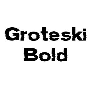 Groteski Bold