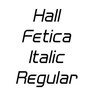 Hall Fetica Italic Regular