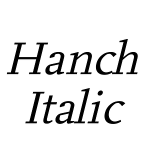 Hanch Italic