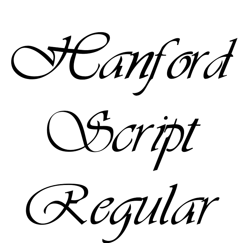 Hanford Script Regular