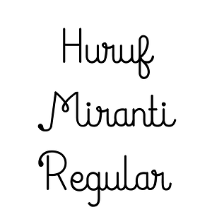 Huruf Miranti Regular