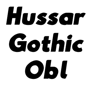 Hussar Gothic Obl