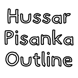 Hussar Pisanka Outline