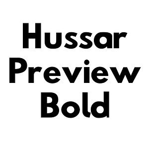 Hussar Preview Bold