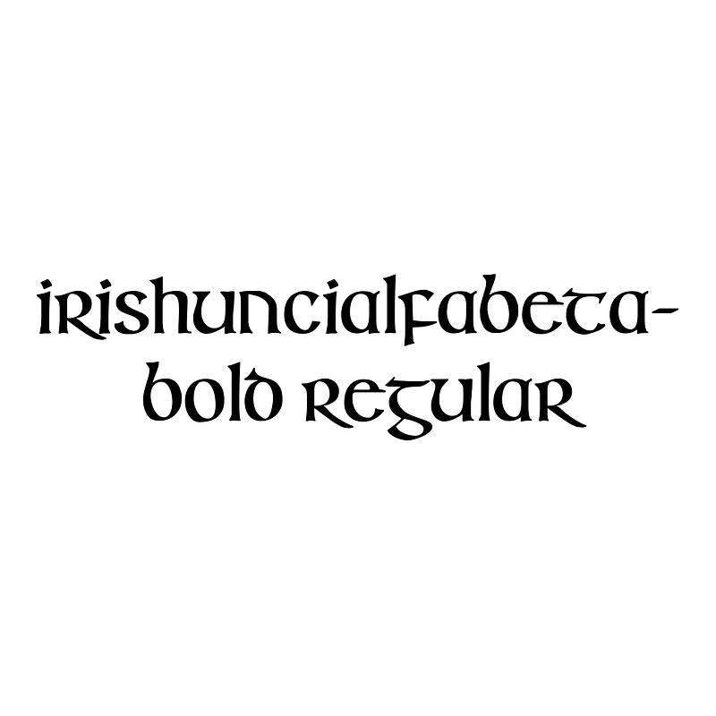IrishUncialfabeta-Bold Regular