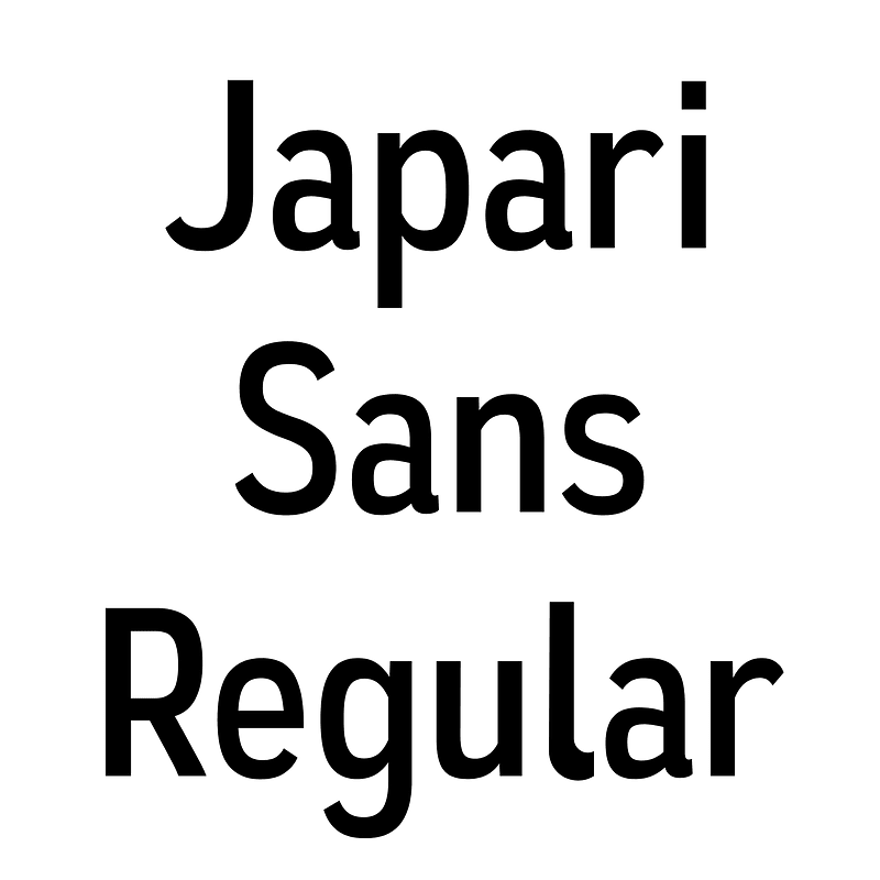 Japari Sans Regular