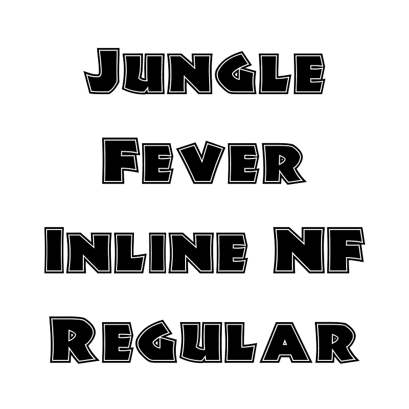 Jungle Fever Inline NF Regular - Free fonts on creazilla.com