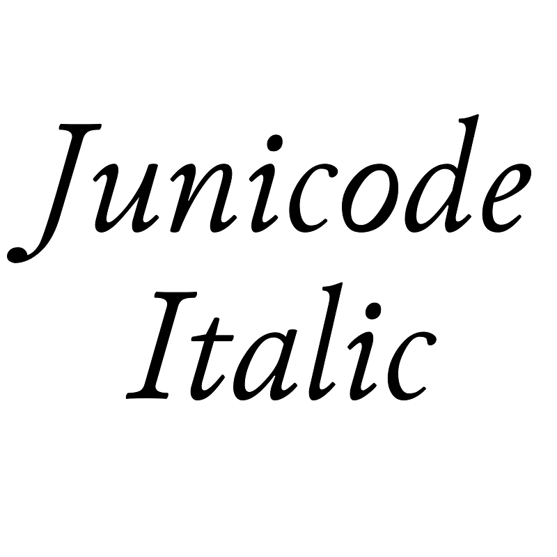 Junicode Italic