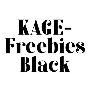 KAGE-Freebies Black