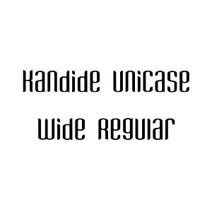 Kandide Unicase Wide Regular