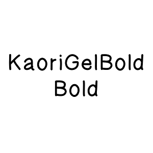 KaoriGelBold Bold