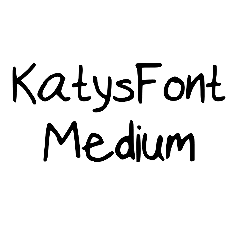 KatysFont Medium
