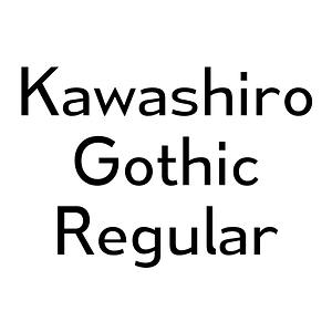 Kawashiro Gothic Regular