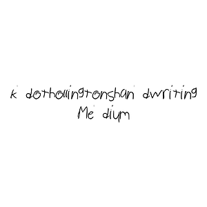 kdothollingtonshandwriting Medium