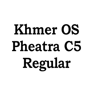 Khmer OS Pheatra C5 Regular