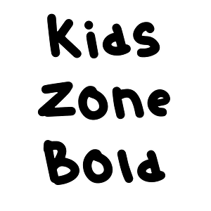 Kids Zone Bold