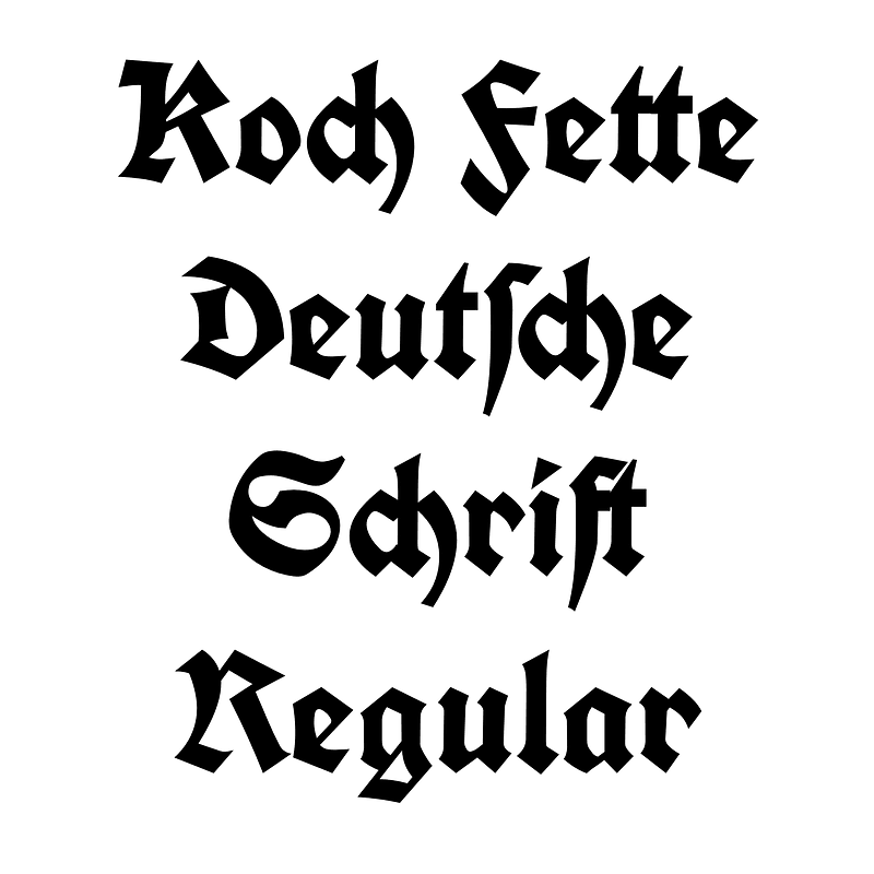 Koch Fette Deutsche Schrift Regular