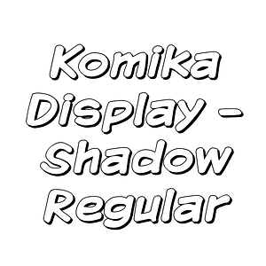 Komika Display - Shadow Regular